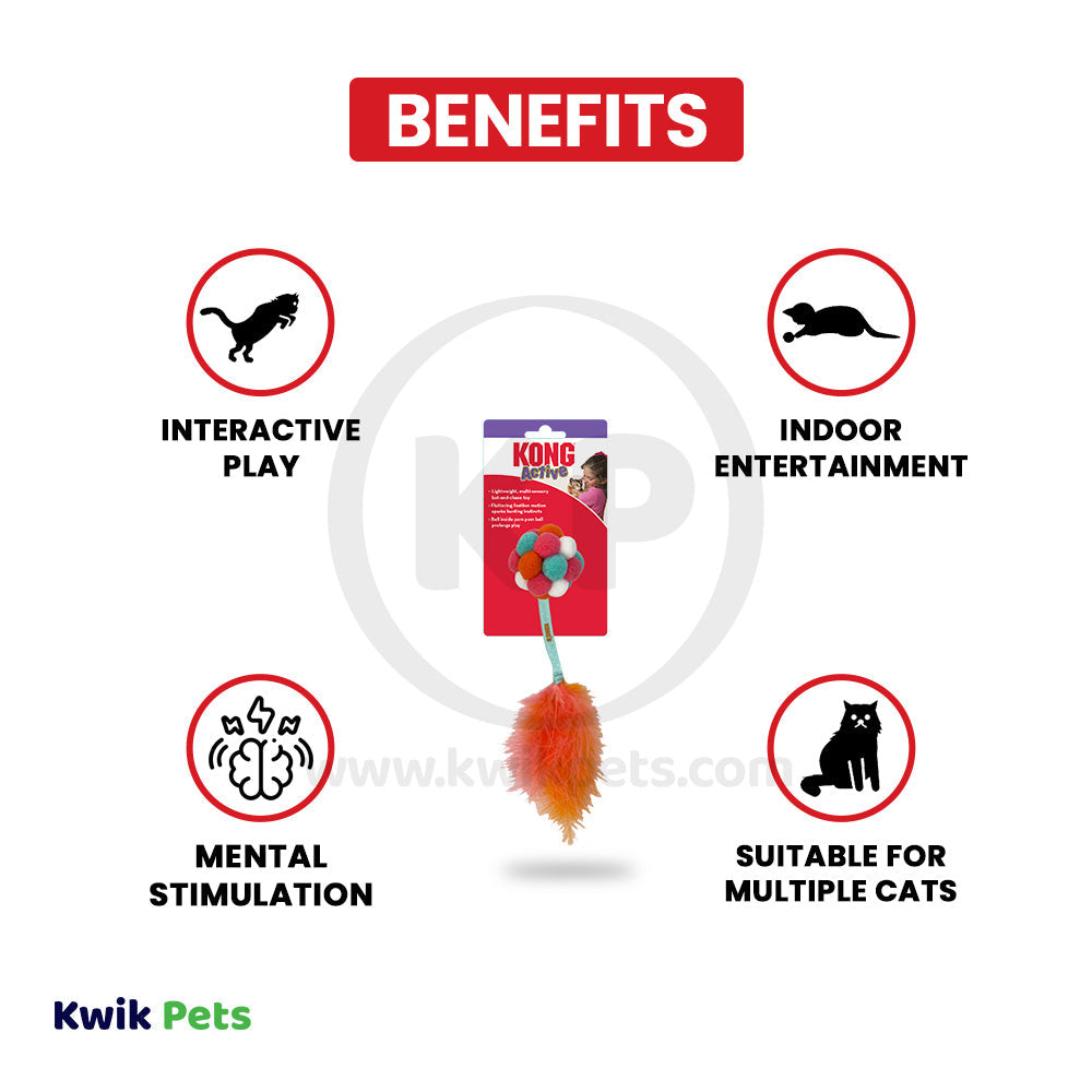 KONG Active Bubble Ball Cat Toy Assorted One Size