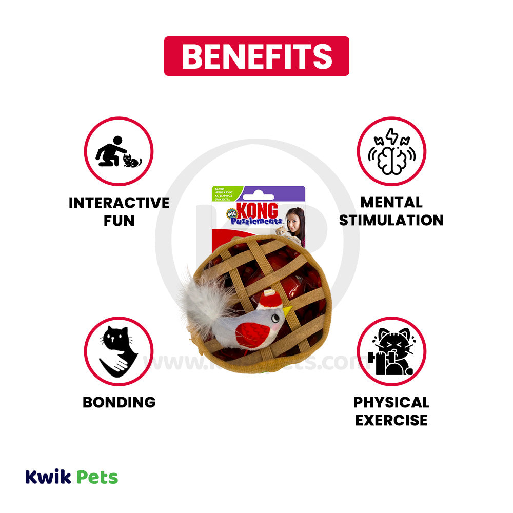 KONG Holiday Puzzlements Pie Cat Toy One Size