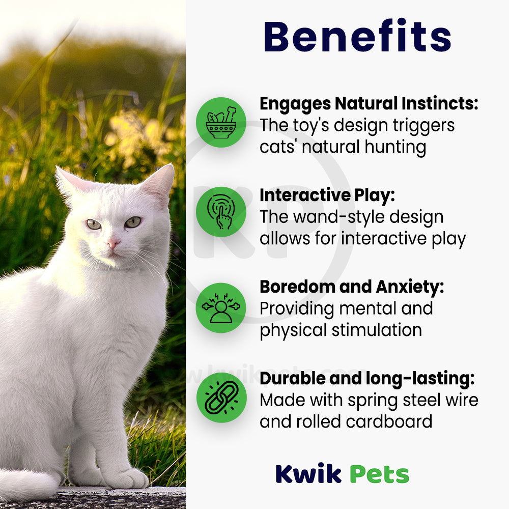 Cat Dancer Products Interactive Cat Toy Brown One Size