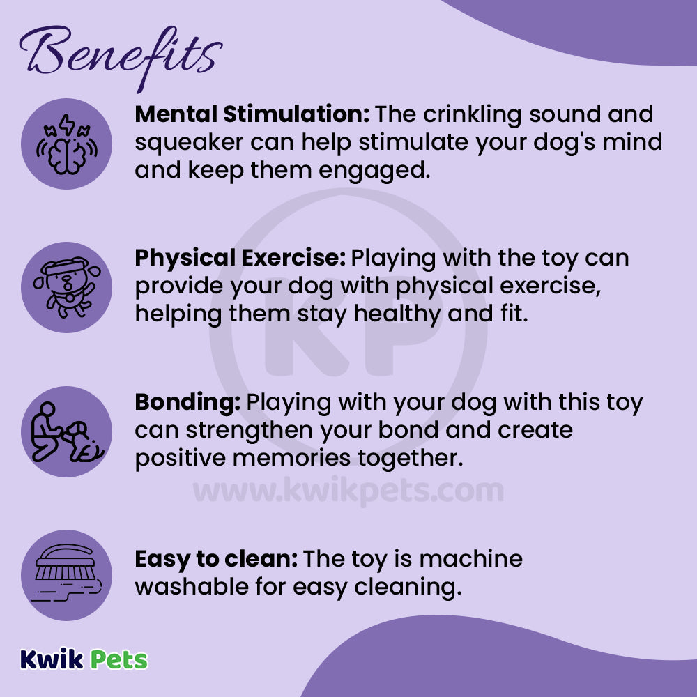 Skinneeez Crinkler Dog Toy Cow 14-in