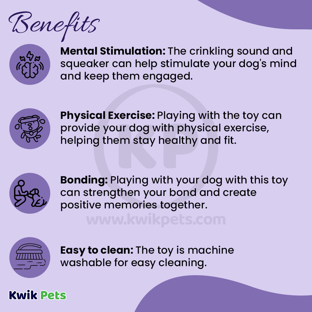 Skinneeez Crinkler Dog Toy Goat 14-in