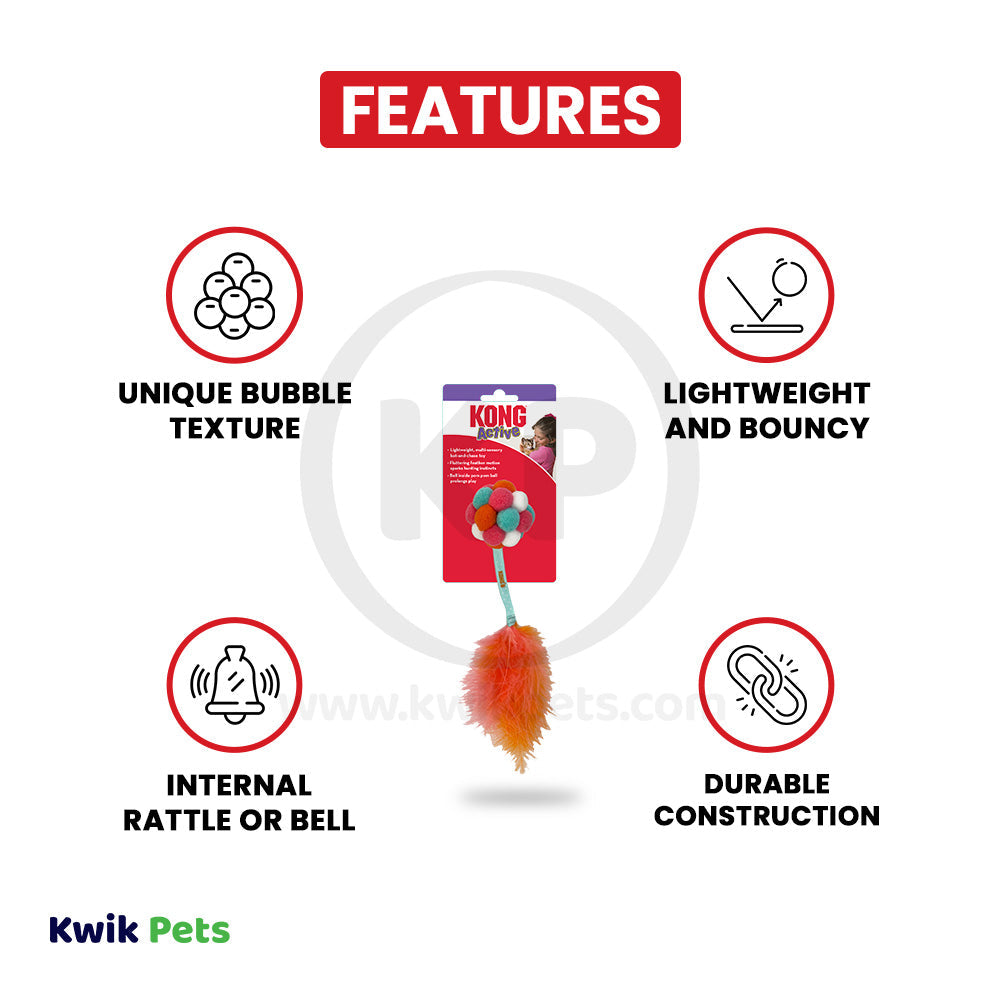 KONG Active Bubble Ball Cat Toy Assorted One Size