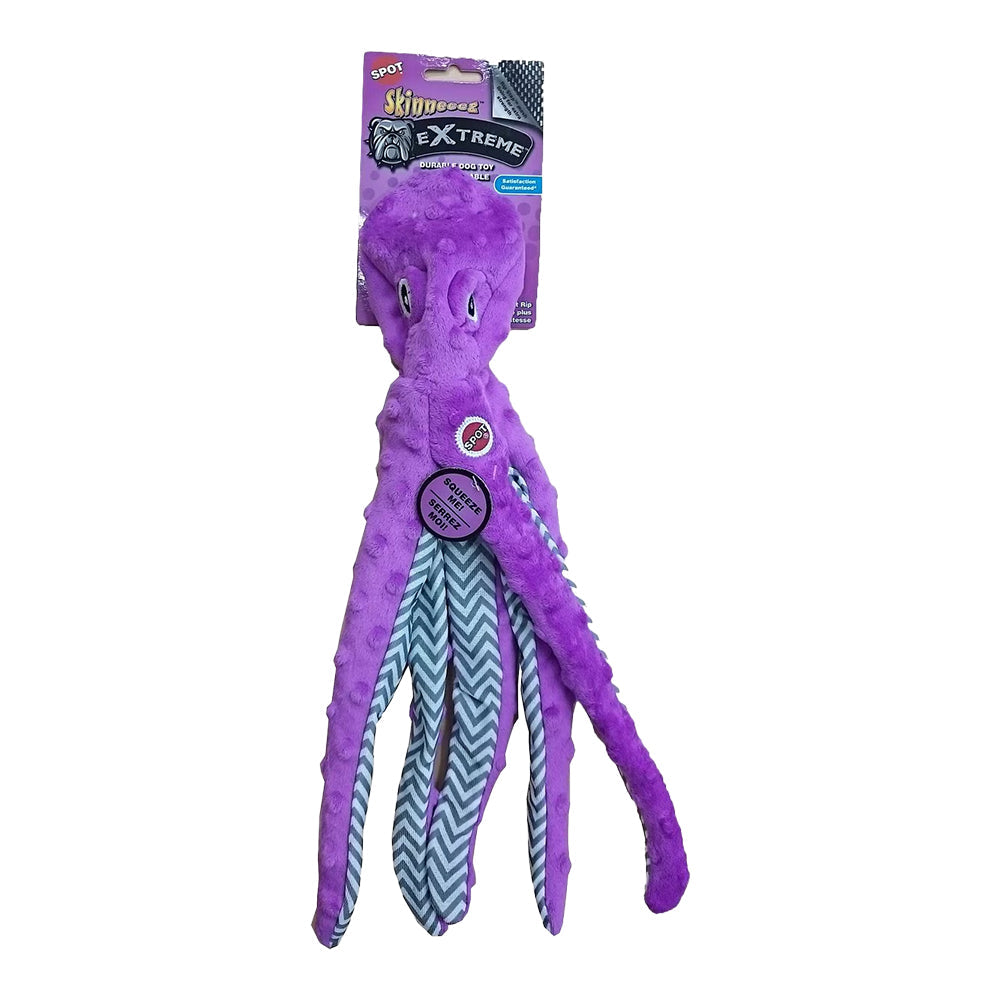 Skinneeez Extreme Dog Toy Octopus Assorted 16-in