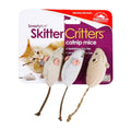SmartyKat Skitter Critters Mice Catnip Toy Grey & Tan 3 Count