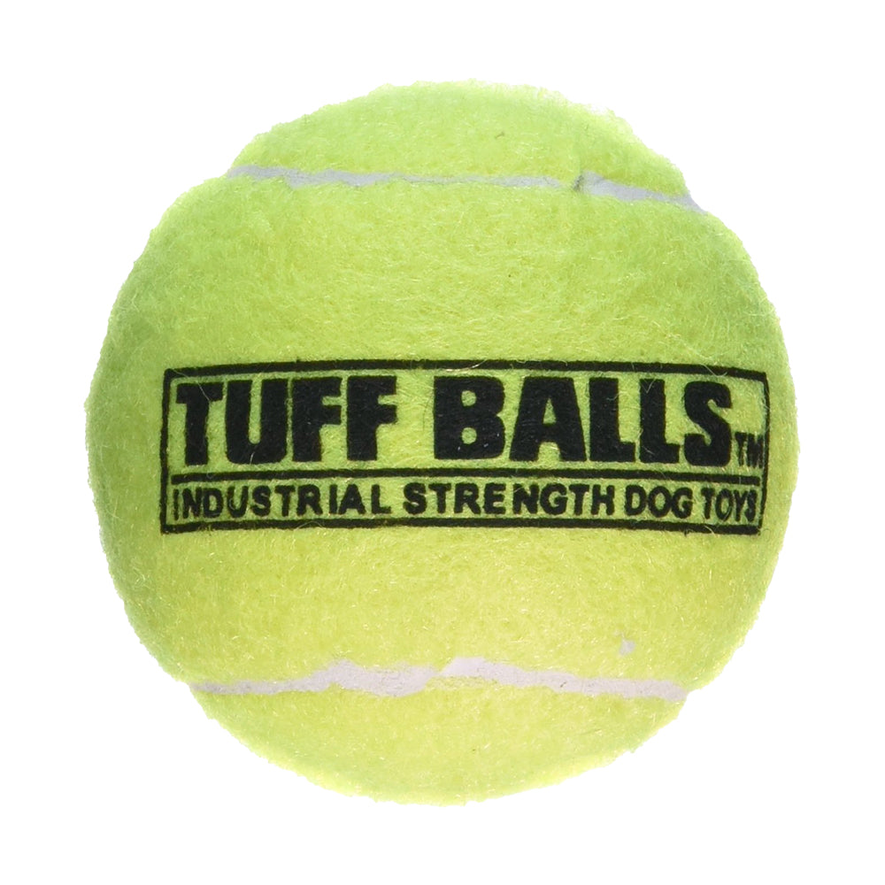 Petsport USA Tuff Ball Dog Toy Yellow 4-in