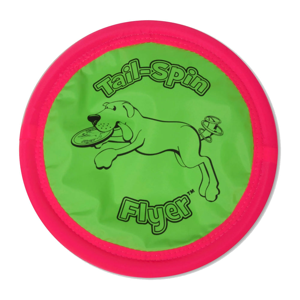 Booda Tail Spin Flyer Dog Toy Multicolor 10-in