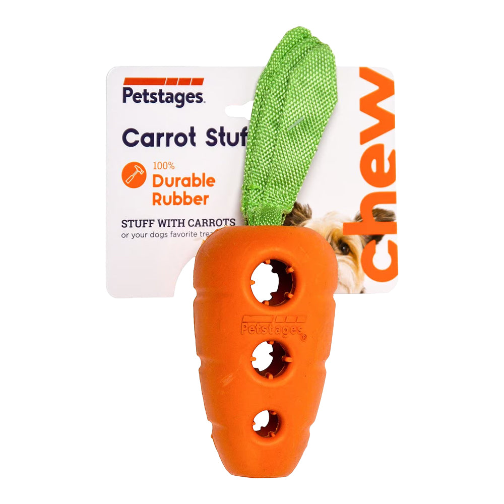 Petstages Carrot Stuffer Treat-Dispensing Interactive Dog Toy