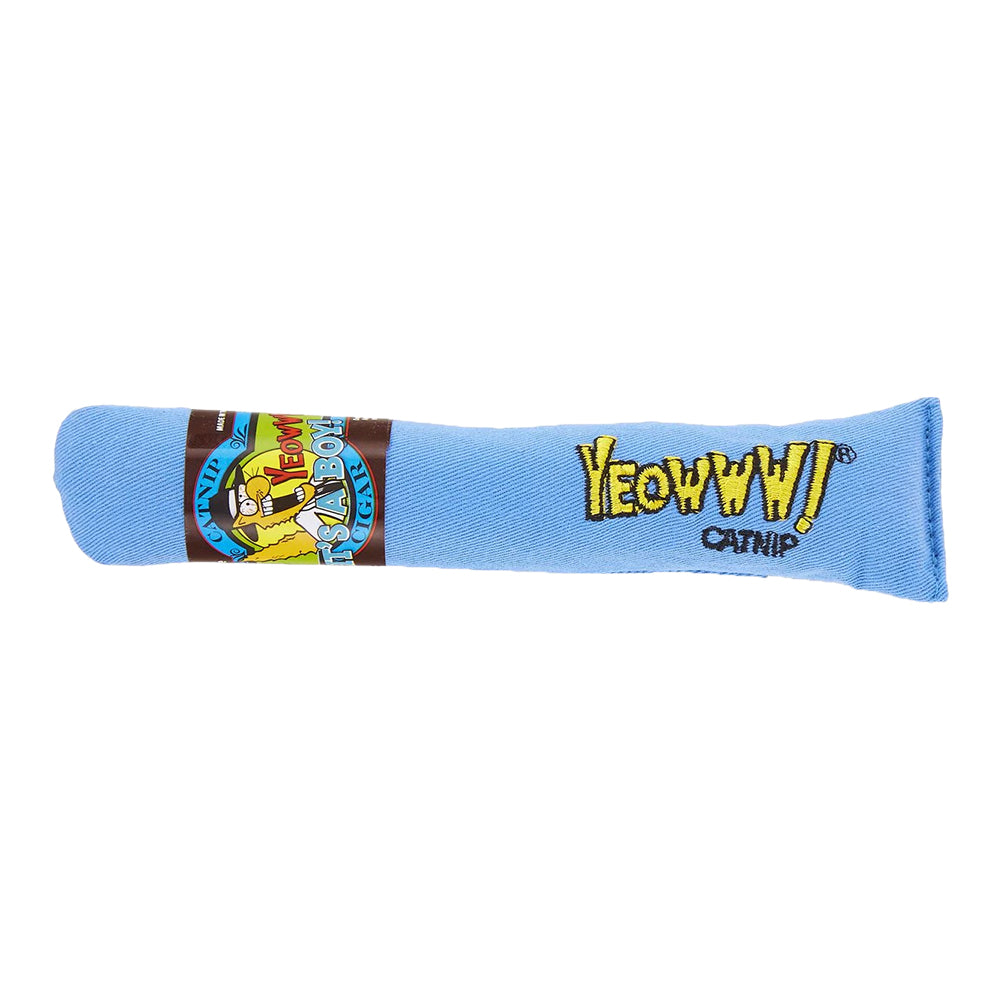 Yeowww! Big Baby Cigars Catnip Cat Toy Blue 7-in