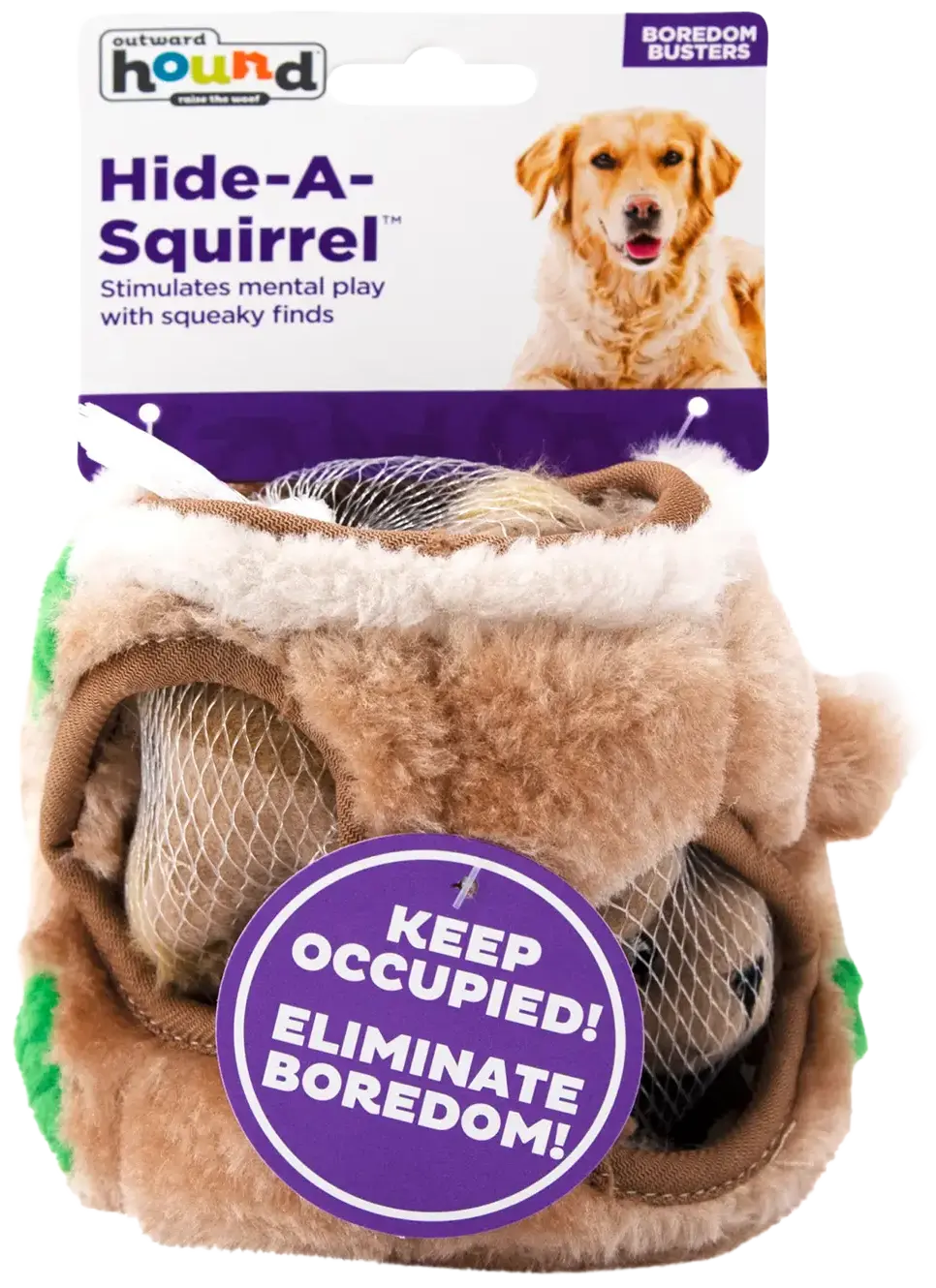Outward Hound Hide-A-Squirrel Dog Toy Small