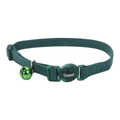Coastal Safe Cat Adjustable Snag-Proof Nylon Breakaway Collar Hunter Green 3/8 in X 8-12 in