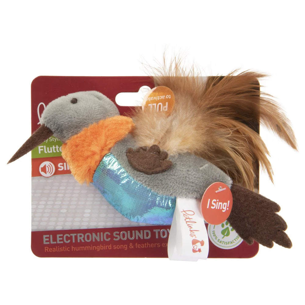 Petlinks Flutter Singer Hummingbird Electronic Sound Cat Toy Multicolor One Size