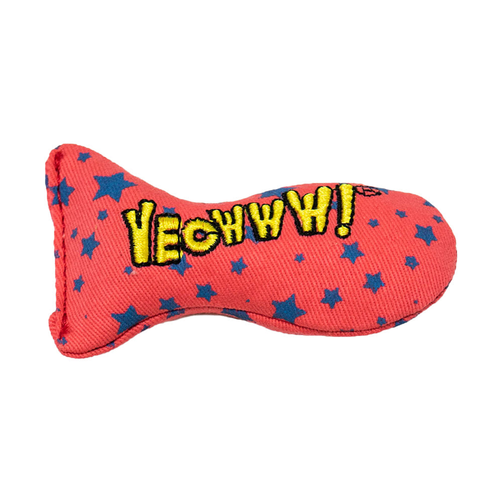 Yeowww! Stinkies Sardines Catnip Cat Toy Red & Blue 3-in