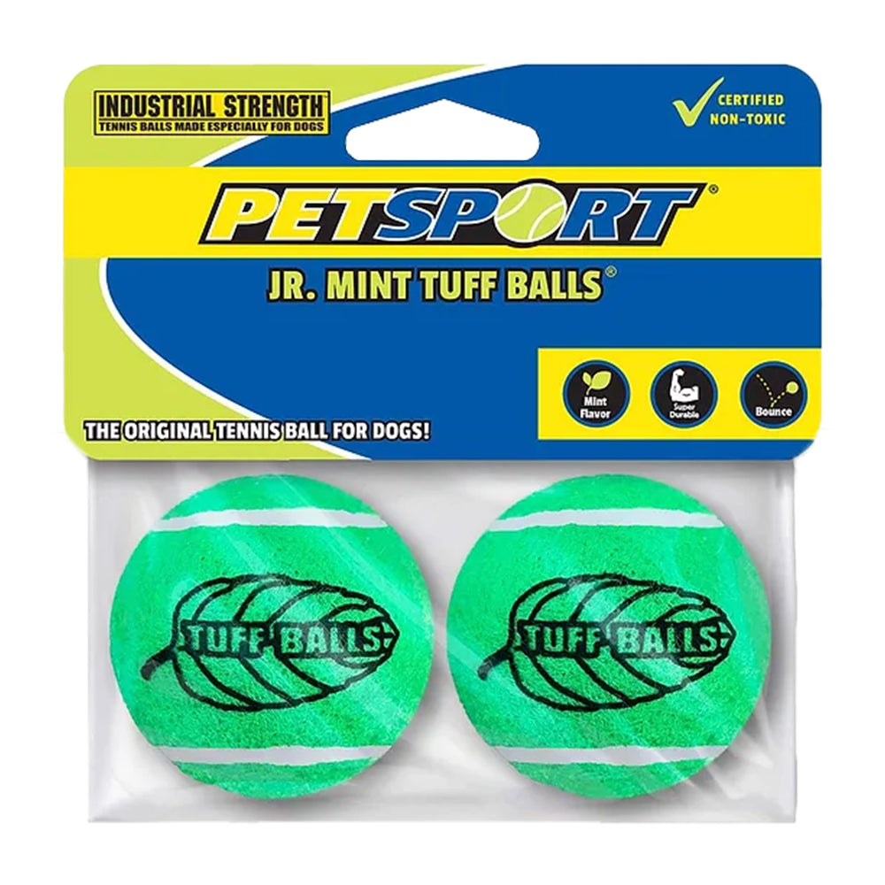 Petsport USA Jr. Mint Balls Dog Toy Assorted 1.8-in 2 Count