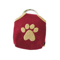 Woof Hoof Dog Tag Silencer Burgundy