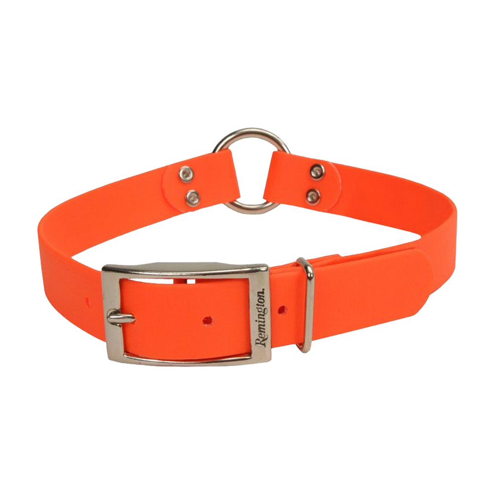 Remington Waterproof Hound Dog Collar with Center Ring Orange 1 in X 18 in