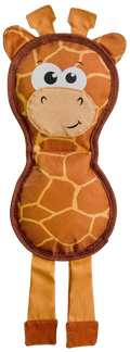Outward Hound Fire Biterz Giraffe Firehose Plush Dog Toy Brown Medium