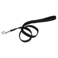 Coastal Double-Ply Nylon Dog Leash Black 1 in X 6 ft