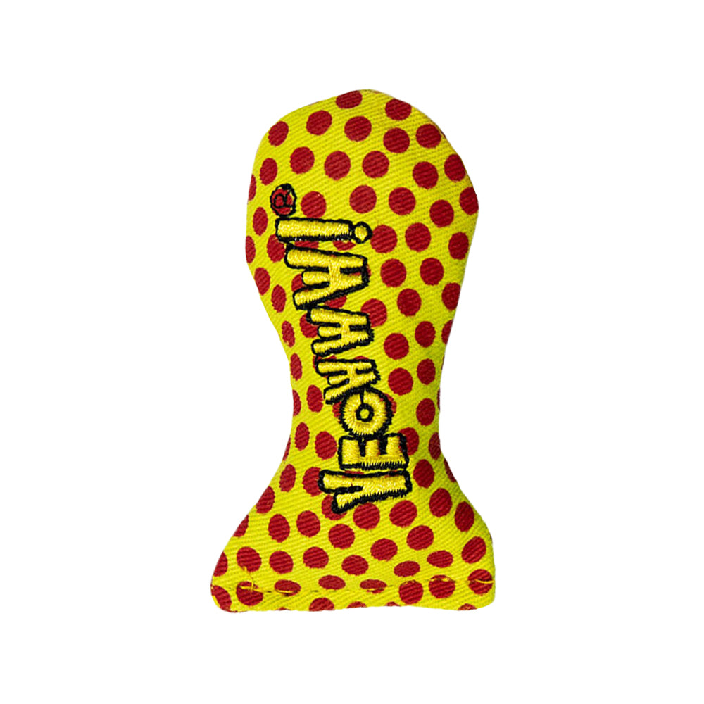 Yeowww! Stinkies Sardines Catnip Cat Toy Yellow & Red 3-in