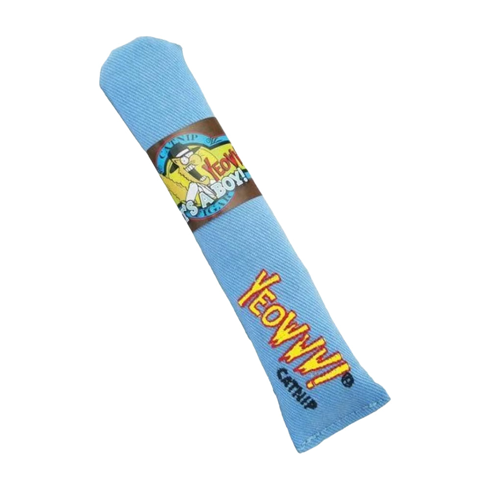 Yeowww! Big Baby Cigars Catnip Cat Toy Blue 7-in