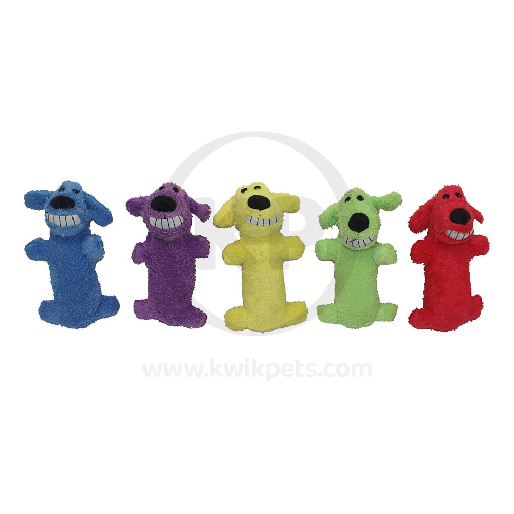 Multipet Loofa Dog Toy Assorted Mini 6-in