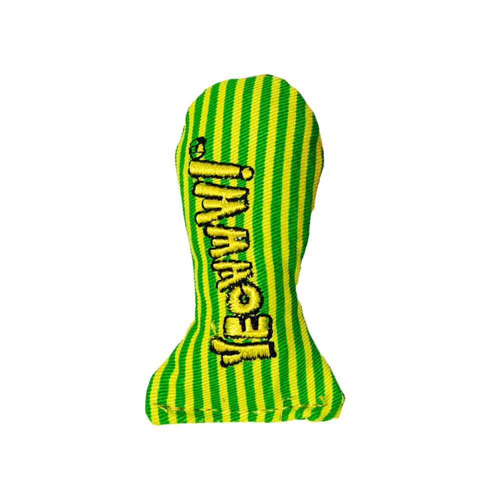 Yeowww! Stinkies Sardines Catnip Cat Toy Yellow & Green 3-in
