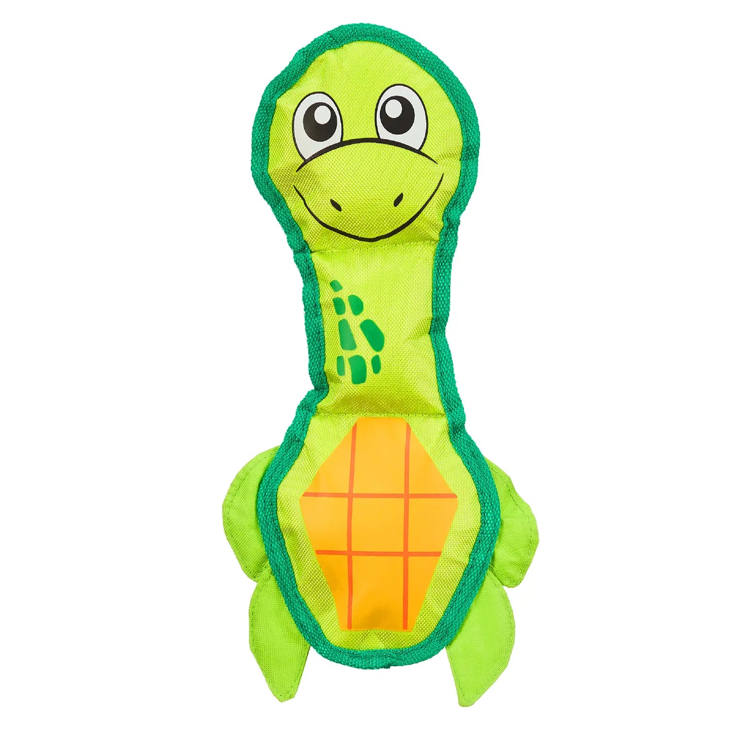 Outward Hound Fire Biterz Turtle Plush Interactive Dog Toy Green Medium