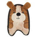 Outward Hound Durablez Puppy Squeaky Plush Dog Toy Brown Extra Small