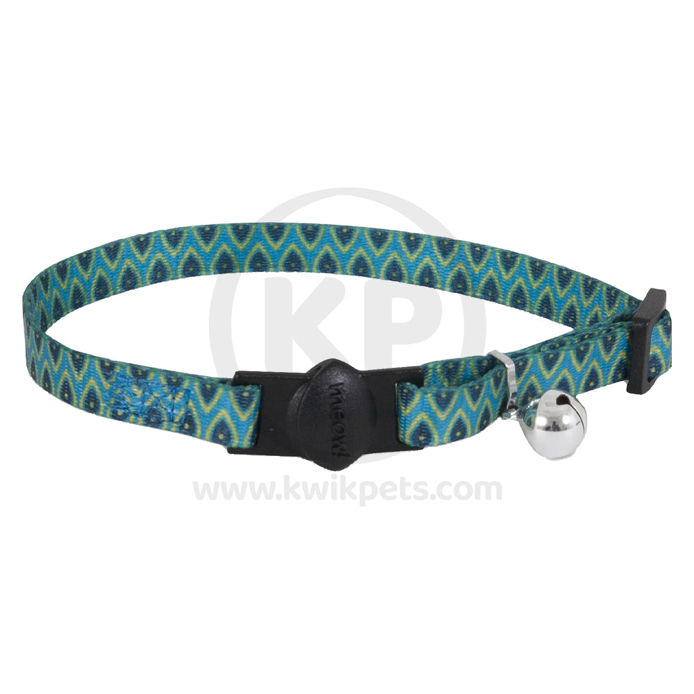 Aspen Pet Breakaway Fashion Collar 3/8" X 8-12" Sub Geo Blue