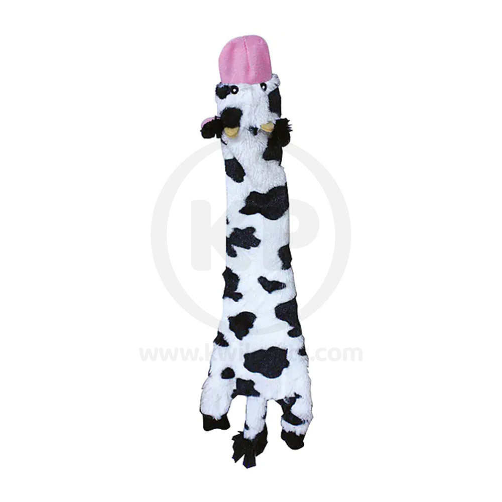 Skinneeez Crinkler Dog Toy Cow 14-in