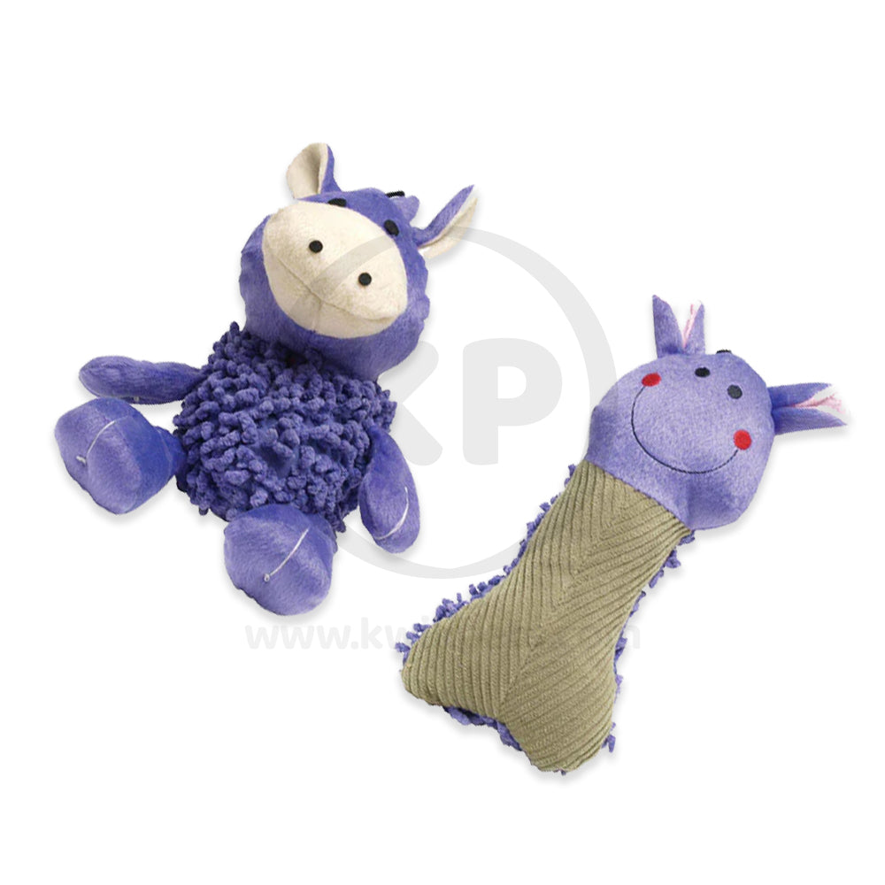 Boss Pet Digger's Multicolored Shaggy Plush Dog Toy Large