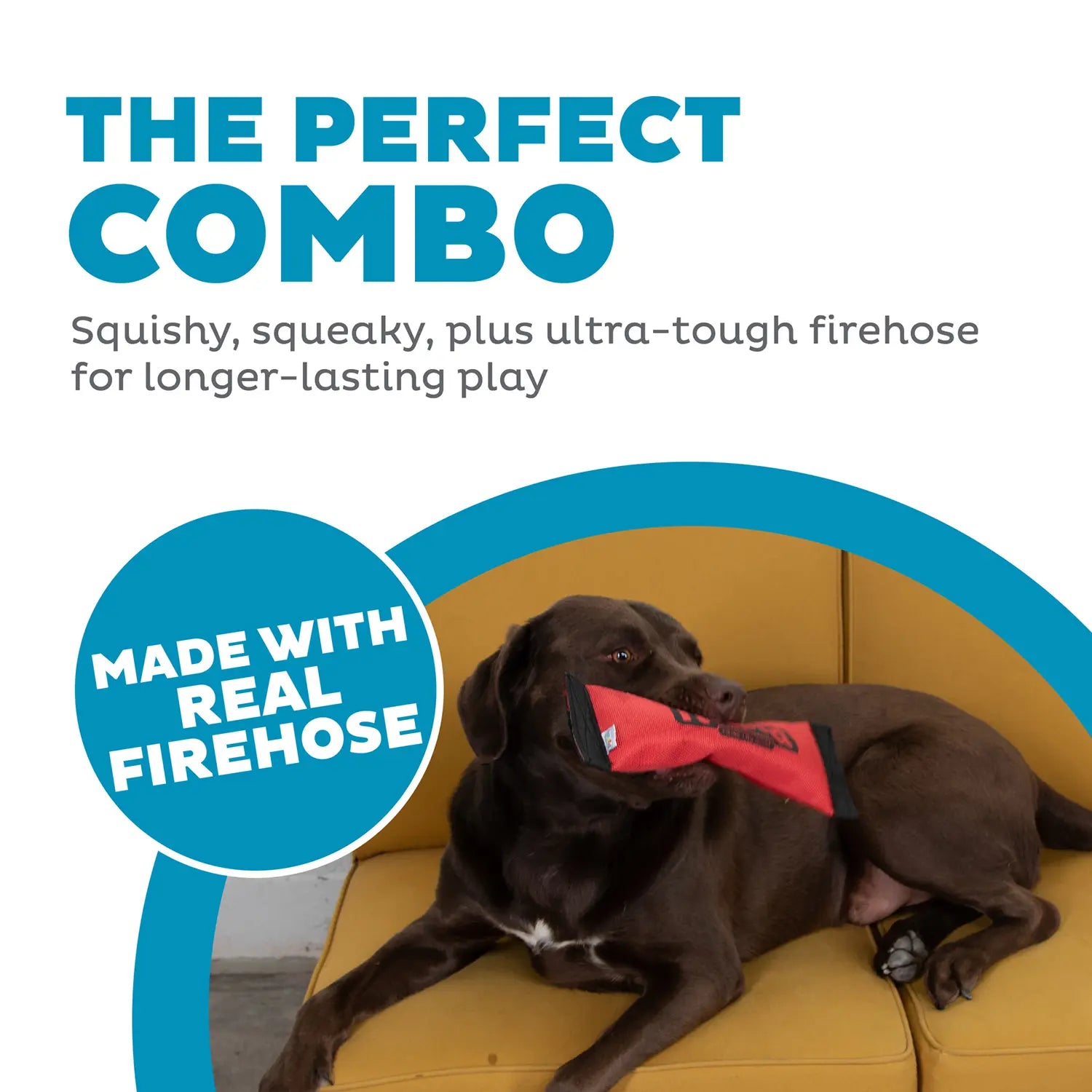 Outward Hound Firehose Squeak N Fetch Dog Toy Medium