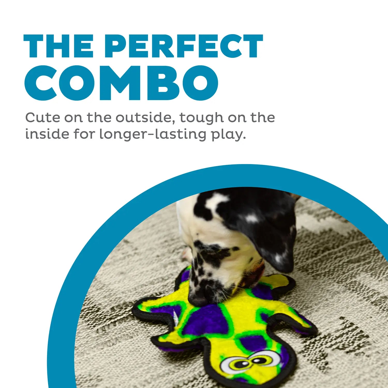 Outward Hound Invincibles Durablez Gecko Dog Toy Yellow & Green Medium