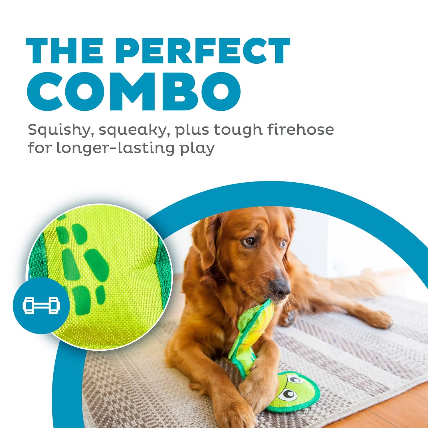 Outward Hound Fire Biterz Turtle Plush Interactive Dog Toy Green Medium