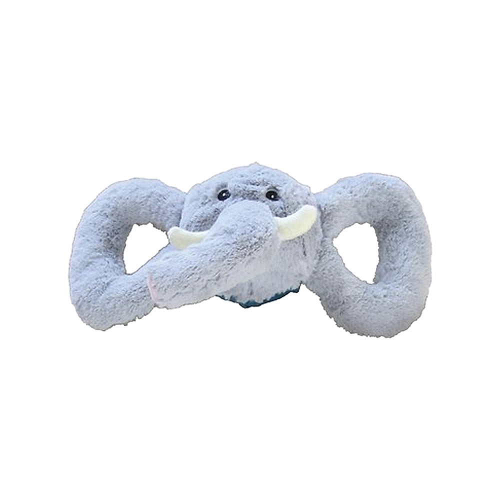 Jolly Pet Tug-a-Mals Elephant Dog Toy Grey Medium 4-in