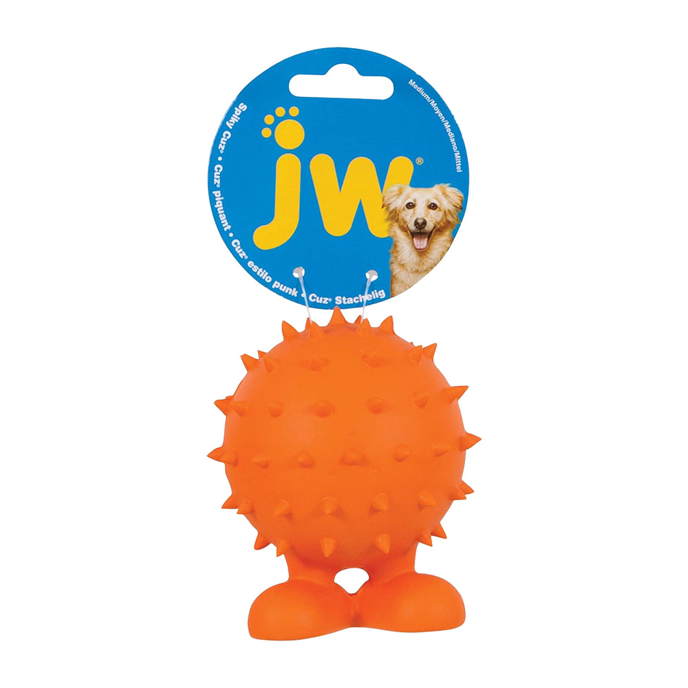 JW Pet Spiky Cuz Dog Toy Assorted Medium