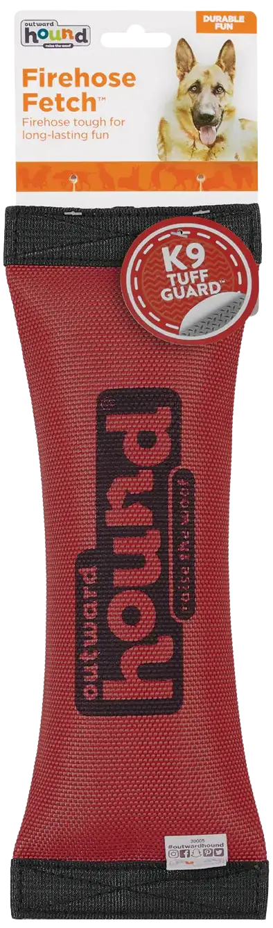 Outward Hound Firehose Squeak N Fetch Dog Toy Medium