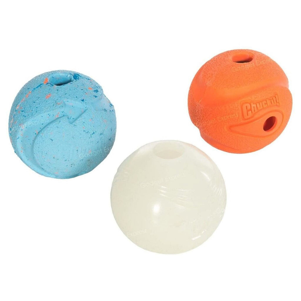 Chuckit! Fetch Medley Balls Dog Toy 2 Multicolor Medium 3 Count