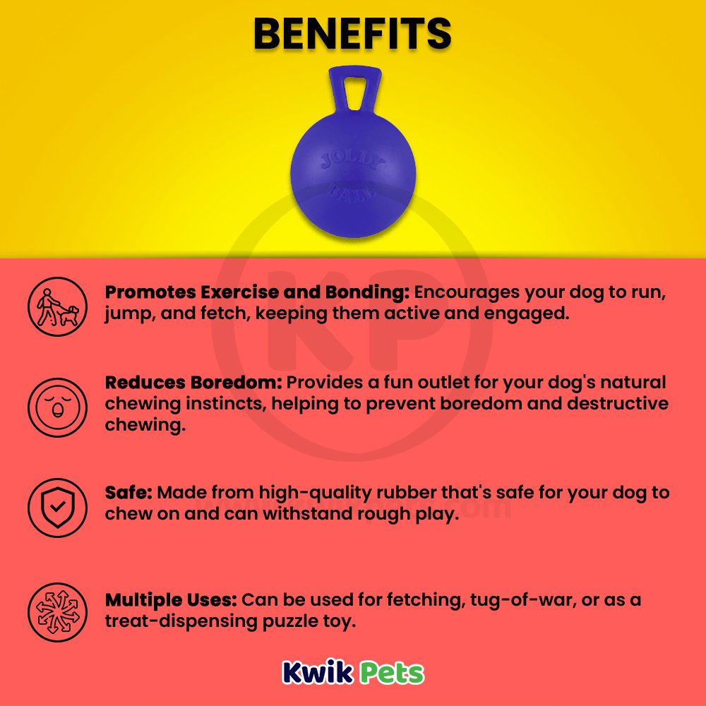 Jolly Pet Tug-n-Toss Mini Dog Toy Blue Small 3-in