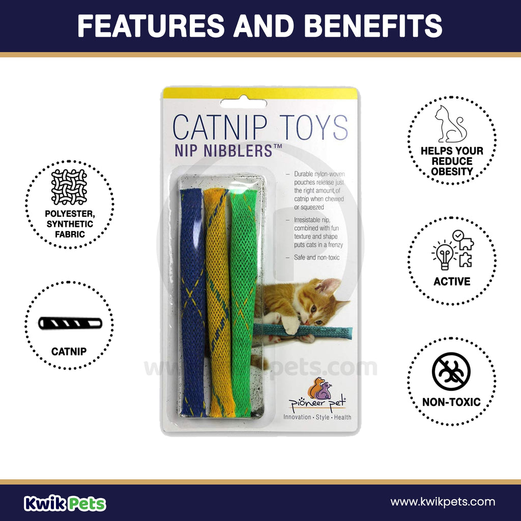 Pioneer Pet Nip Nibbler Catnip Cat Toy 3 Count