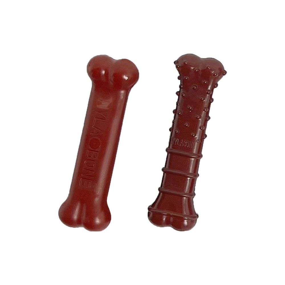 Nylabone Power Chew Basted Blast Dual Flavored Dog Toys Bacon & Steak XS/Petite - Up To 15 lbs 2 Count