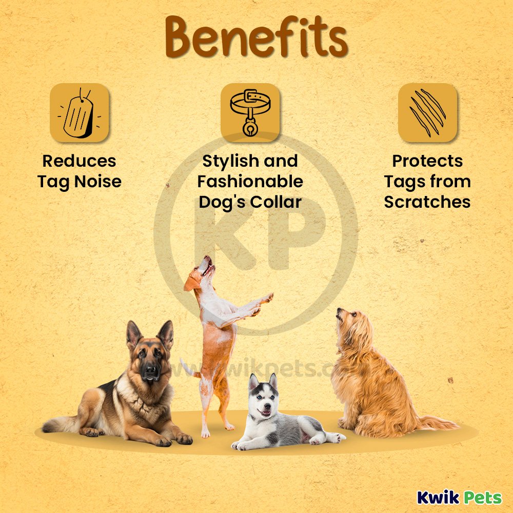 Woof Hoof Dog Tag Silencer Green