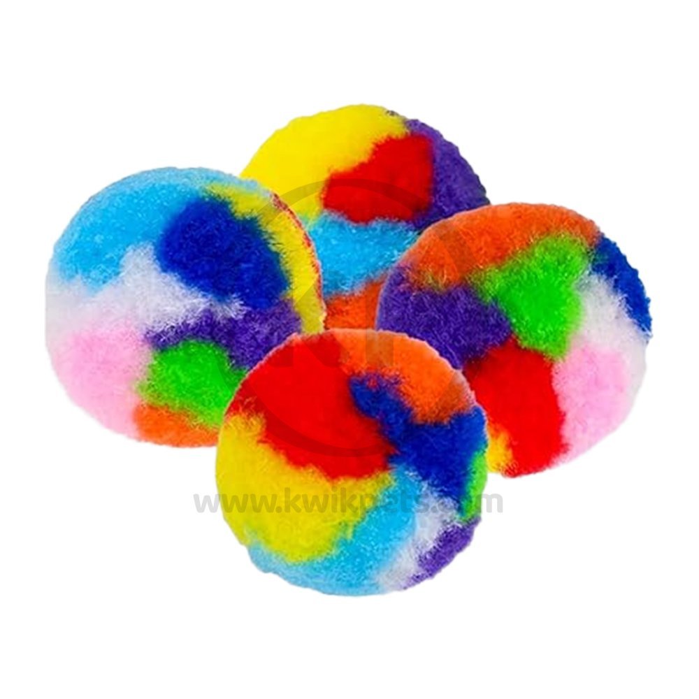 Spot Kitty Yarn Puffs Catnip Toy Assorted Small 4 Count 1.5-in