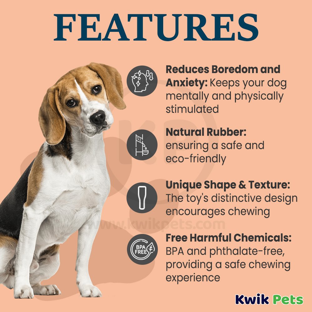 Earth Rated Natural Rubber Dog Chew & Enrichment Toy Green Small