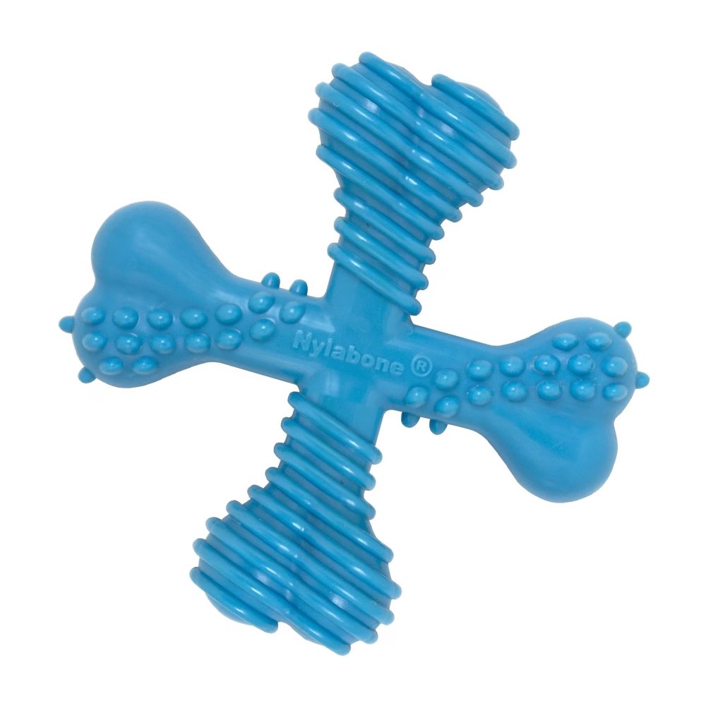 Nylabone Comfort Hold X Bone Power Chew Durable Dog Toy Beef Large/Giant - Up To 50 lbs