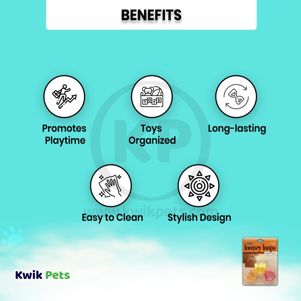 Petmate Looney-Loops Cat Toy 3 Count