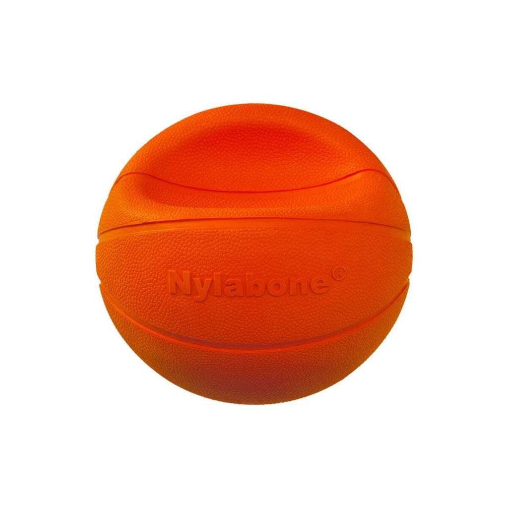 Nylabone Power Play Basketball B-Ball Gripz Dog Toy Large/Giant - Up To 50 lbs 6.5-in