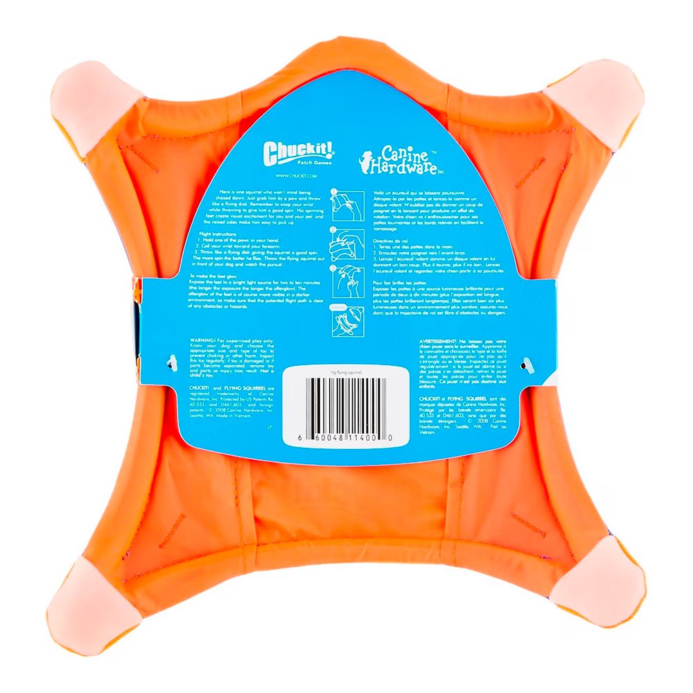 Chuckit! Flying Squirrel Dog Toy Assorted Large 2 Pack