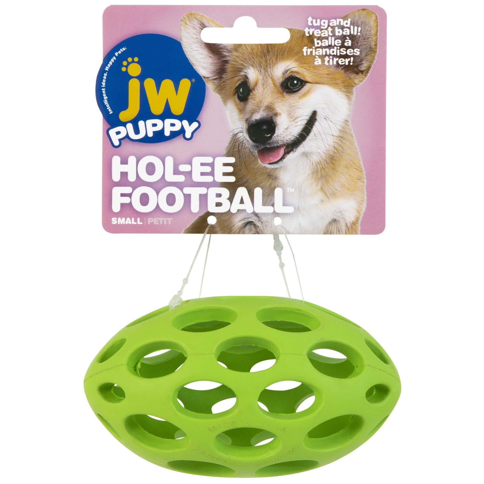 JW Pet Hol-ee Football Dog Toy Assorted Small