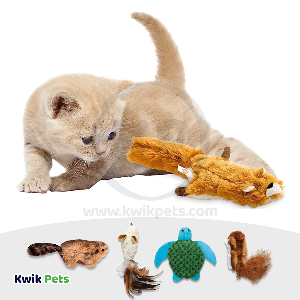 KONG Refillable Feather Mouse Catnip Cat Toy White One Size