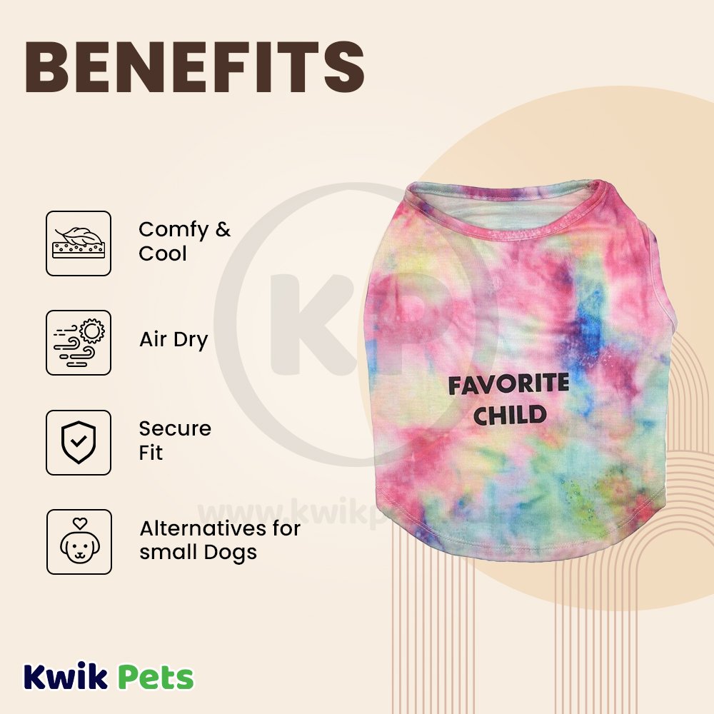 Fashion Pet Cosmo Favorite Child Tee Tie-Dye, XS